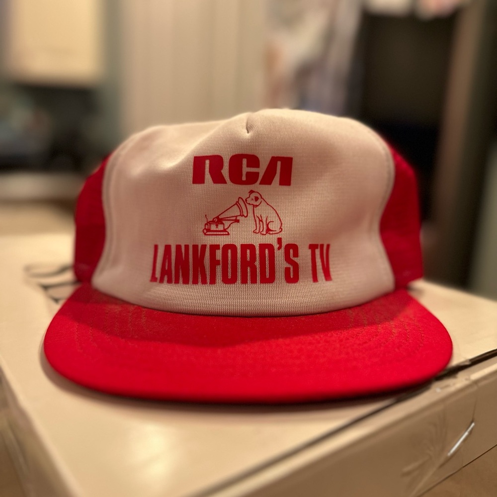 Rare Vintage RCA Lankford's TV trucker hat ⭐️ 🧢